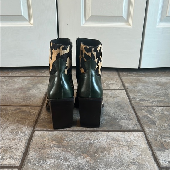 Jeffrey Campbell Black and Tan Heeled Boots - Picture 6 of 6